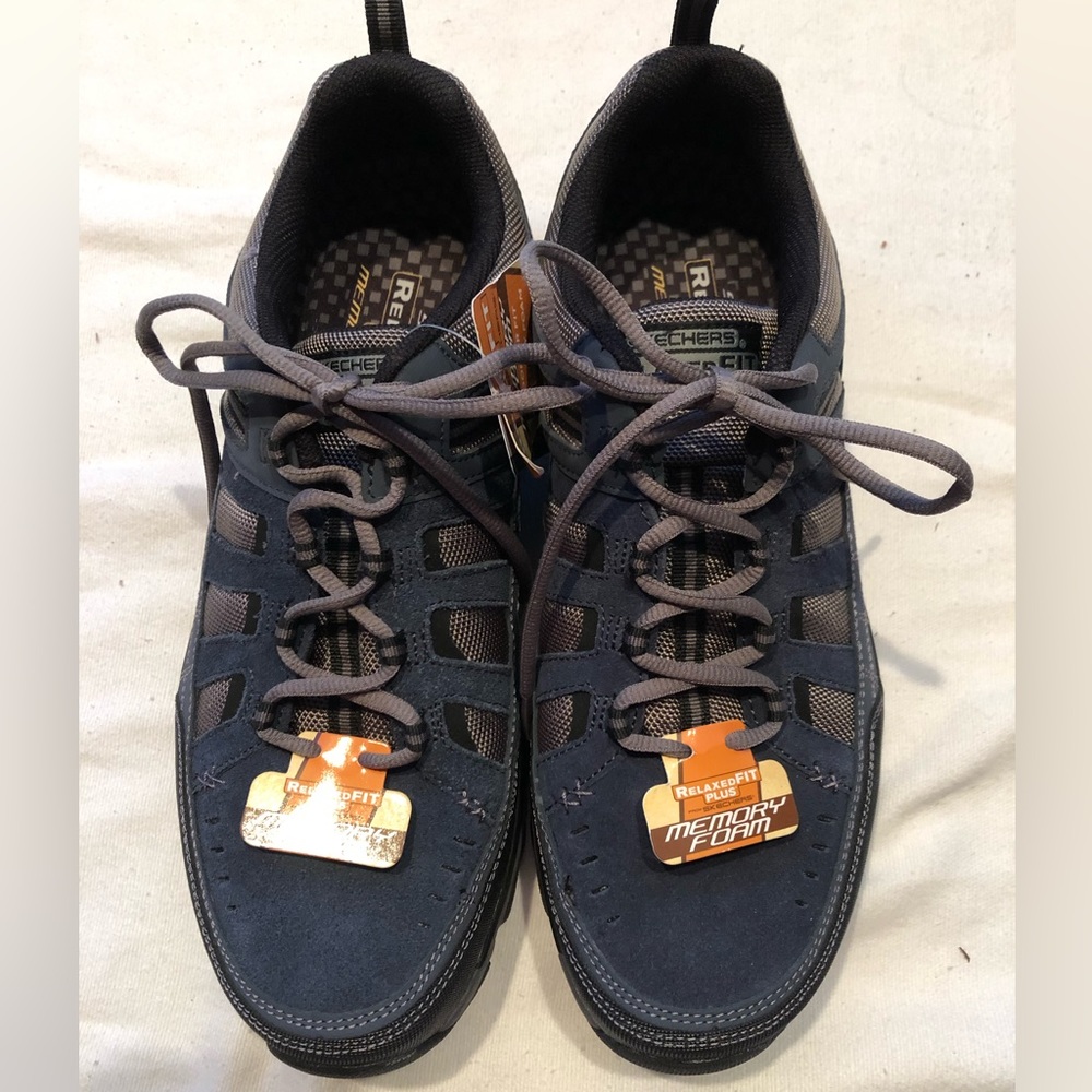 Skechers blue with grey mens shoes size 10. NWT
